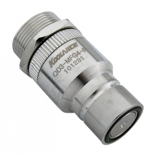 QD3 Quick Disconnect No-Spill Coupling Male, Panel, Female Threaded G 1/4 BSPP[QD3-MSFG4-P]