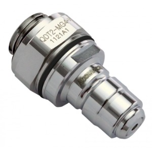 QDT2 Viton Male Quick Disconnect No-Spill Coupling, Male Threaded G 1/4 BSPP [QDT2-MG4-V]