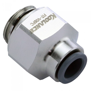 Push-to-Connect Fitting for 1/4in (6.35mm) OD, G 1/4 BSPP [FIT-V06PC]