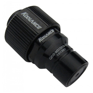 QD3 Male Quick Disconnect No-Spill Coupling, Compression for 13mm x 19mm *Black* [QD3-MS13x19-BK]